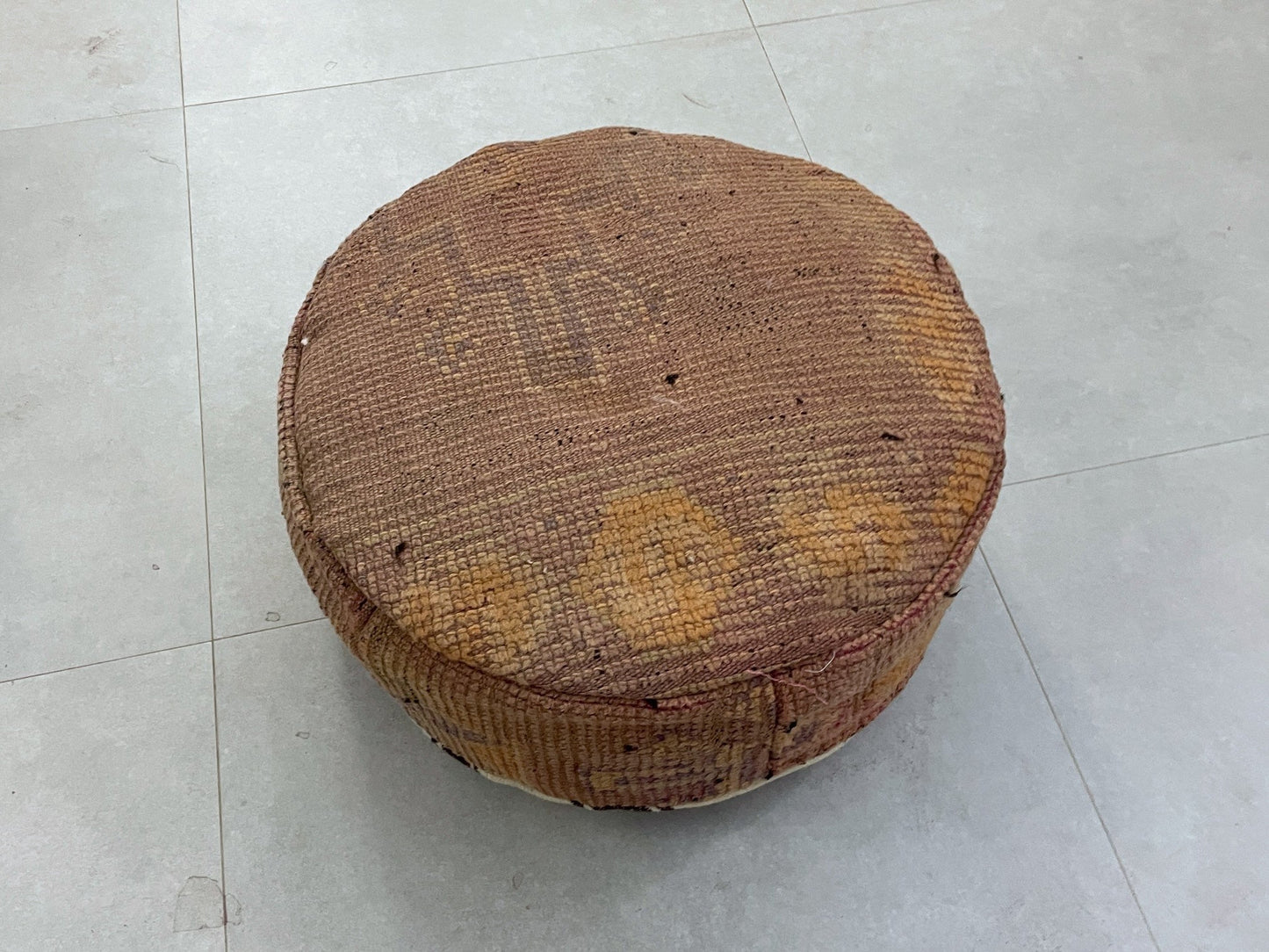 Round moroccan pouf cover - T3