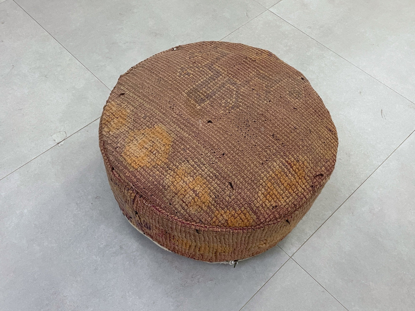 Round moroccan pouf cover - T3