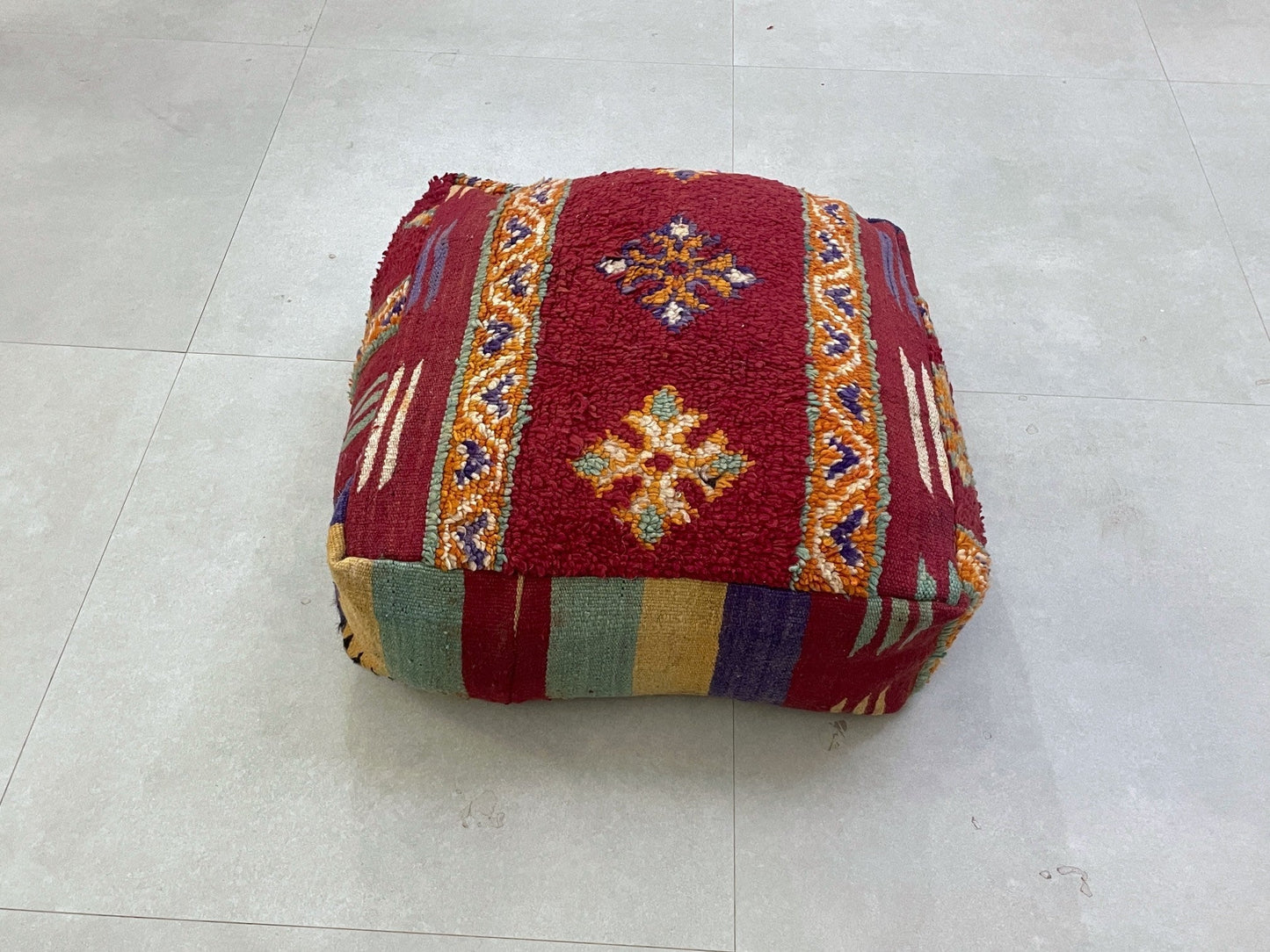 Moroccan pouf cover -