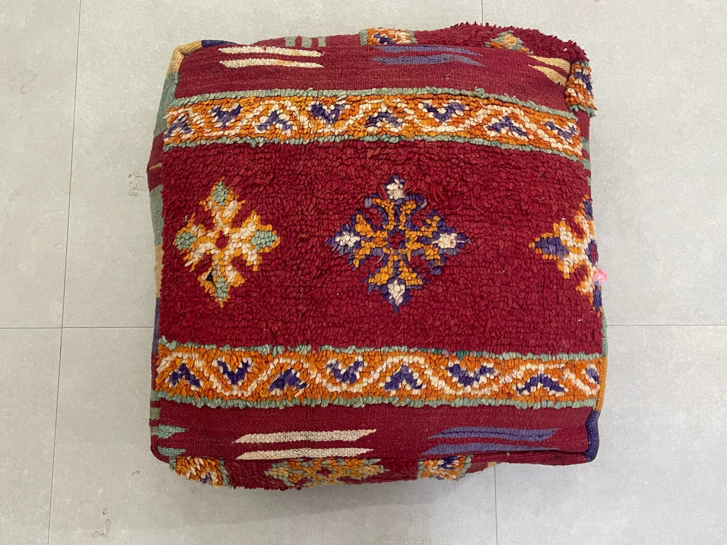 Moroccan pouf cover -